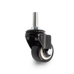 초소형 우레탄 흑색 3.81cm 볼트형 M8 바퀴 : 신흥캐스터