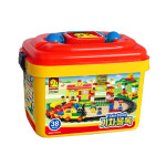 토들블럭 기차 블록 158피스 역무원 레일 피규어 스티커 조립 어린이 선물 크리스마스 어린이날 : 팬시토이