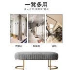 패브릭 소파 스툴 그레이 의류매장 피부과 대기석 라운드 등받이 없는 소파체어 : 꾸미다홈