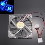 Binmer 최고의 블루 쿼드 4-LED 라이트 네온 클리어 120mm PC 컴퓨터 케이스 냉각 팬 모드 18Jan24 : 영맨2