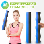 워너바디 웨이버 EVA 폼롤러 45cm 원형 굴곡형 운동가이드 : 디와이스포츠