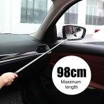 차셀프수리 복원 98CM 텔레스코픽 백미러 스퀴지 양면 막대 창 클리너 와이퍼 브러시 유리 청소 도구 : 니니풀 잡화점