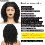 여성 가발 Wakego Dreadlock 땋은 머리띠 12 Inch 합성 여신 Soft Faux Locs 곱슬 Perruque Bandeau Femme Cheveux Nature : 아트파트
