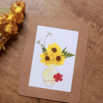 압화 종이액자만들기 DIY세트 만들기재료 코스모스꽃병 : 체크스토리