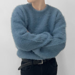 OA 무드 블랑 앙고라 미니멀 니트 4Color : 웰컴투무드