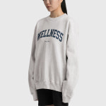 스포티앤리치 wellness 크루넥 맨투맨 스웻셔츠 그레이 : 샵바이블랑