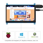 7 인치 미니 HDMI 모니터 라즈베리 파이 스크린 터치 LCD 화면 1024x600 400 4 3B  윈도우즈와 호환 가능 : 아트파트