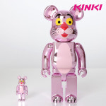 400%+100% BEARBRICK PINK PANTHER CHROME Ver. : 킨키로봇