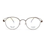 아임킨더 LB72 브라운 무광 얇은 티타늄 안경테 : 베토벤안경