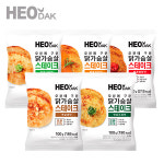 허닭 오븐에 구운 닭가슴살 스테이크 100g 5종 혼합 10팩+10팩 : 허경환의 허닭