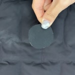 패딩수선테이프 옷수선패치 의류 스티커 리폼 원형블랙 : 베프마트