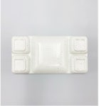 그린멜라민 매트 동백전사 5칸앞접시 green G-0511 나눔접시 : 365주방마켓