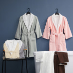 5성급 호텔 목욕 남녀 커플 가운 면 수건 두꺼운 잠옷 겨울 흡수성 속건 : ESSERE