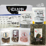 [완도] 바다품은 5호(다시마100g+건미역100g+조미김3봉+두번구운곱창재래돌김50매+가문어200g+진미채200g+쥐포130g이상)  명절 추석 설... 