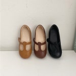 키즈 페페슈즈 잼 1195 cuoio 래더슈즈 페페메리제인 가죽 PEPE SHOES : HANSPOOON