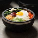 장수곱돌 비빔기 160(테) 불고기용 돌그릇 면기 라면기 국그릇 뚝배기 가정용 업소용 : 장수주방