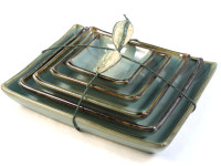 단고재 순청자 4각 찬기 5호   /   반찬기  그릇  부페접시  전통도자기그릇 / 결혼  집들이 선물 : 가경이샵