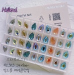 스와로브스키 2303 14x9mm빅드롭 페어플랫백 : 네일앤드