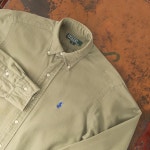 Polo Ralph Lauren 폴로 랄프로렌 카키 면 셔츠 / 여자 55 ~ 66 : 빈티지캠퍼