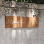 나무간판 우드현판 원목 제작 팻말 표지판 도어사인 야외 실외 셀프 문패 쉬드 67x15 : 아트시스