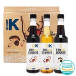 붉은대게 어간장(3종) 선물세트 2호 / 붉은대게 어간장 500ml+버섯맛간장 500ml+백간장 500ml / 홍영의 붉은대게 어간장 : 모든 발효
