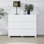 캐슬 와이드 서랍장 틈새 옷수납 거실 옷방 4단 1000 하이그로시 : 원퍼니처