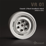 GM70106 지메이드 VR01 1.9인치 6러그 비드락휠 화이트 2개 Gmade VR01 1.9 Beadlock Wheels White (2) : 알씨마트
