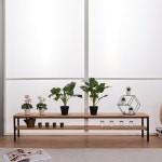 와이드 거실 베란다 원목철제 화분 거치대 (1800x340) 진열 선반 트롤리 렉 스탠딩 : 자르파라