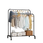 조립식 튼튼한스틸 블랙화이트 2단 행거(80cm 2색) 오픈 업소용 의류 원룸 패션 좁은 : 자르파라