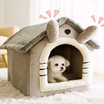 강아지 고양이 애견 예쁜 숨숨집 애견 방석 쿠션 소프트 하우스 : 효견