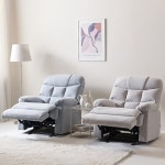 인체공학 고급패브릭 리클라이너 암체어 소파(4컬러) 원룸 패션 유럽풍 천 카페 쇼파 : 자르파라