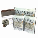 눈꽃 김부각 선물세트 100g 4팩 전주 하봉마을 명절 설 추석 연말선물 : 눈꽃 김스낵 김부각 하봉