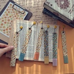 빈티진북마크 귤마일1, 이니셜 문구 각인 핸드메이드 책갈피 독서모임 책선물 : 베키빵빵