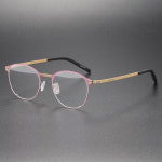 J1621 티타늄 14.3g 특이한 경량 남자 여자 안경 테 : 24스퀘어