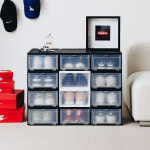 아이리스 코리아 슈케이스 슈박스 조립식 신발 정리대 슈즈케이스 운동화 정리 보관함 NSB-340 3개 SET : 아이리스프라자