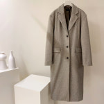 [J0745] 데일리수잔 오버핏 쓰리버튼 울 롱 코트 : 수잔클로젯