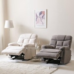 인체공학 고급패브릭 리클라이너 암체어 소파(4컬러) 원룸 패션 유럽풍 천 카페 쇼파 : 자르파라