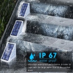 태양광전등 태양열조명 야외조명 led 야외 빛 단계 램프 렌즈 디자인 슈퍼 밝은 방수 : 헬로우썬데이