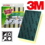 3M 3019 다목적 스펀지 다목적수세미 프로 : 롬롬상점