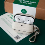 타이디아뜰리에 에어팟 프로2 케이스 프랑스 명품 가죽 이니셜 각인 : tidy atelier