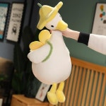 크리에이티브 거위 인형 꽃 오리 플러시 장난감 용, 부드러운 동물 박제, 최고의 선물, 카와이 시뮬레이션, 재미있는 애완 1 개 : 선물같은해외직구