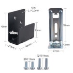 무타공 커텐 브라켓 블랙 원룸 자취 임대 월세 못질 없이 간편 고정 설치 DIY : 에벤에셀쇼핑