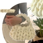 패브릭 벨벳 자이언트얀 실 1kg 뜨개 가방 만들기 : BD plus