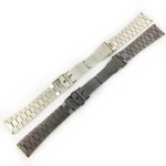 스테인레스 스틸 시계 호환용 밴드 더블 푸시 버튼 접이식 버클 배포 버클 18 20 22 24 26mm WB118 : local92