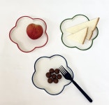 디저트 레트로 카페 브런치 파스타 예쁜 접시 그릇 플레이트 : 캐리스토어