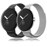 밀라노 구글 픽셀 시계 호환용 밴드 스테인레스 스틸 금속 Correa Smartwatch : local92