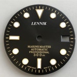 S-Watch nh35/nh36 무브먼트 s 가 블랙 골드 다이얼 .... skx007/009/4r36 용 슈퍼 c3 lume 29mm : local92