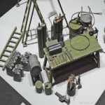Tamiya 37023 1/35 독일 필드 유지 보수 팀 장비 세트 조립 모델 빌딩 키트 건담 취미 용 플라스틱 장난감 DIY : 도이치굿 유로라이프