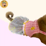 멍빅 소형견 중형견옷 봄 여름 러블리 원피스 멍피스 강아지옷 : 멍빅