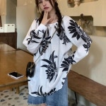 엠디인터내셔널 루즈핏 캐주얼 프린팅 셔츠 모던 유니크 스타일 : MYRUNWAY